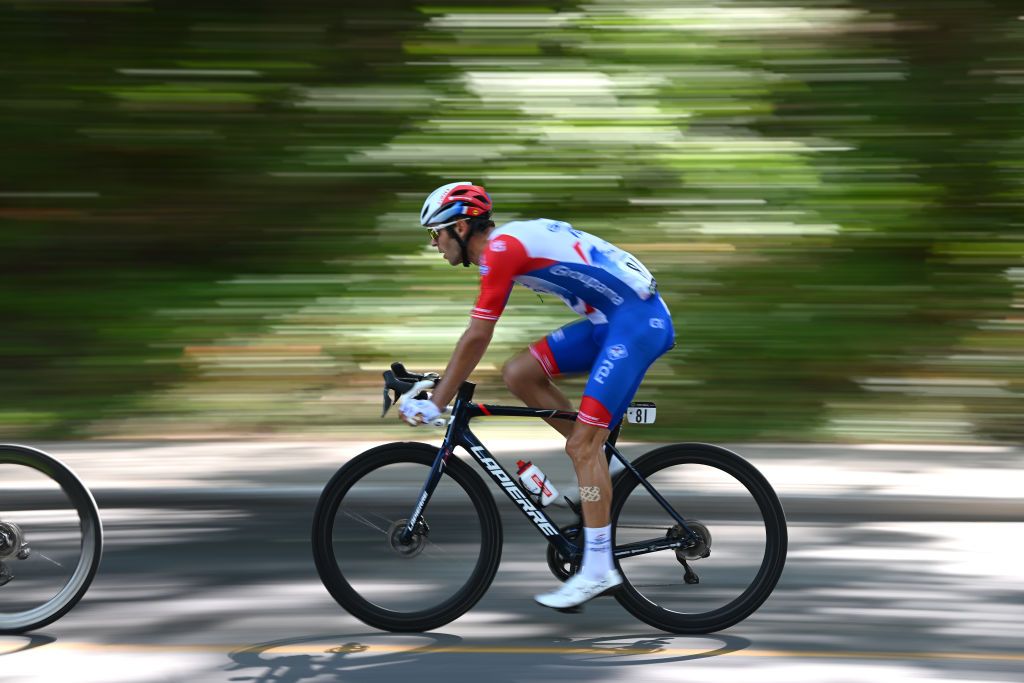 MONTREAL QUEBEC SEPTEMBER 11 Antoine Duchesne of Canada and Team Groupama FDJ competes during the 11th Grand Prix Cycliste de Montreal 2022 a 221km one day race from Montreal to Montreal GPCQM WorldTour on September 11 2022 in Montreal Quebec Photo by Dario BelingheriGetty Images
