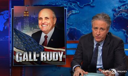 Jon Stewart calls out Rudy Giuliani for trying to own 9/11