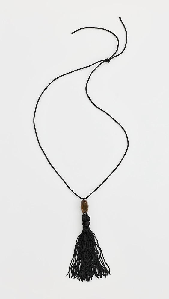 Maximes Tassel Necklace - Noir