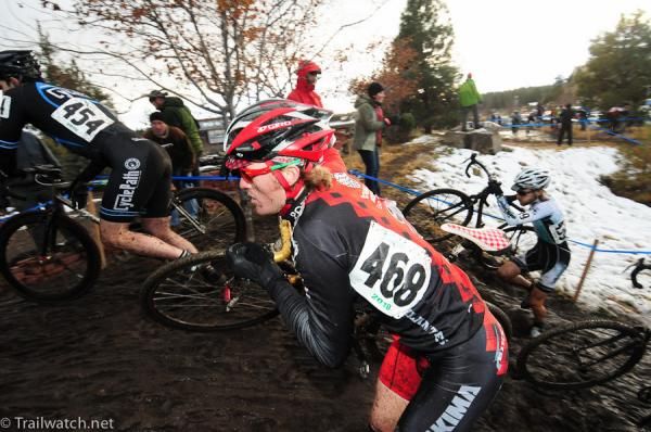 Dylan VanWeelden on the run-up.