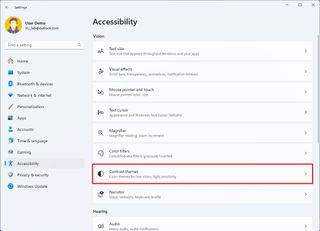 Windows 11 Contrast Themes