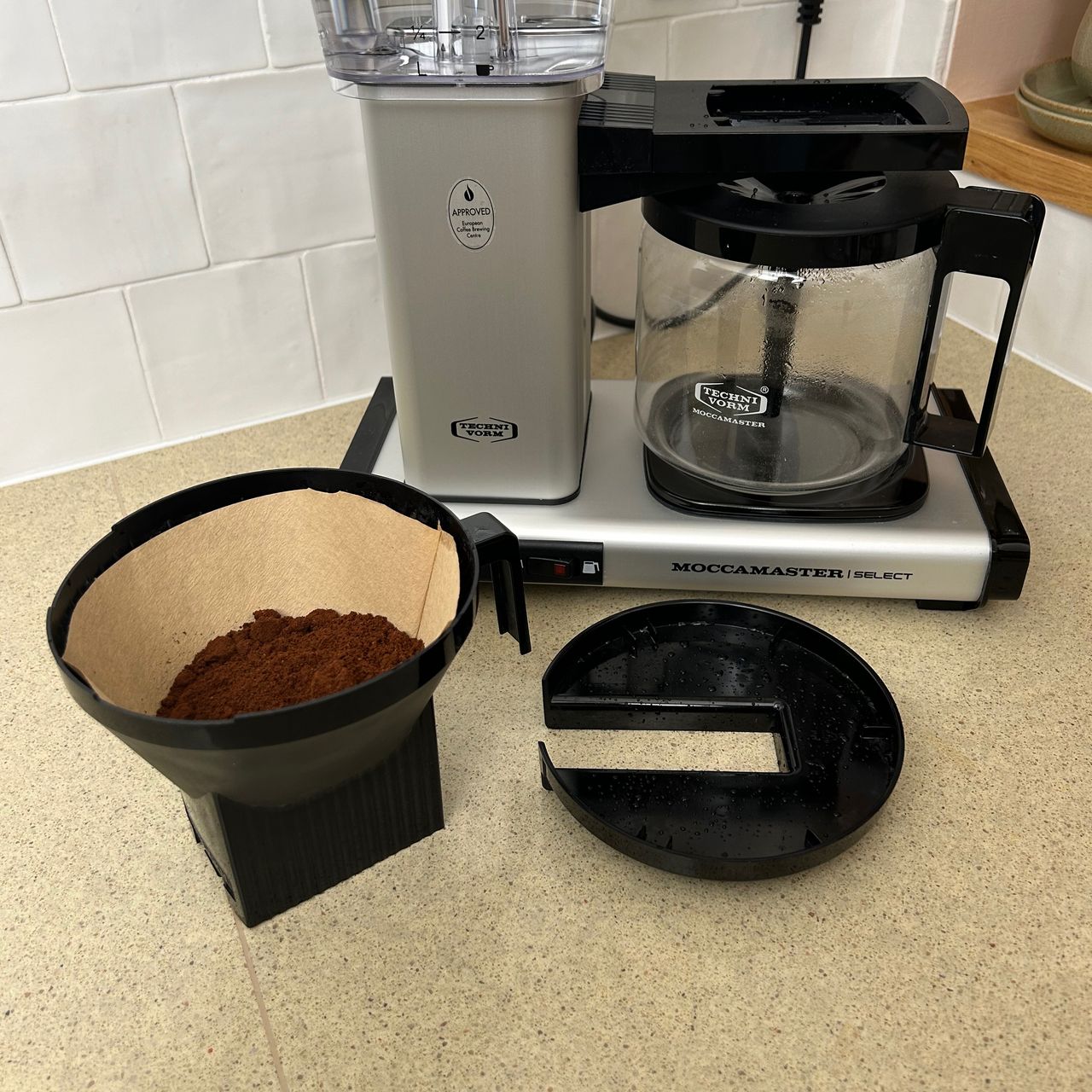 Testing the Moccamaster coffee machine