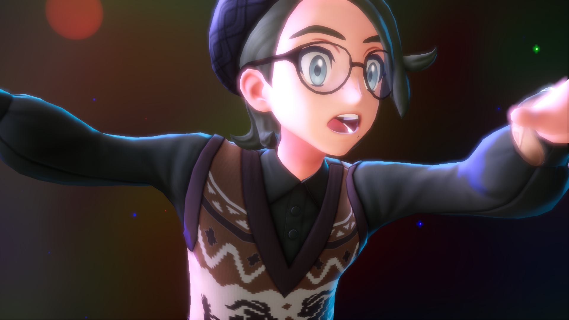 Hamish's Pokémon Legends: Z-A character falling into Hyperspace