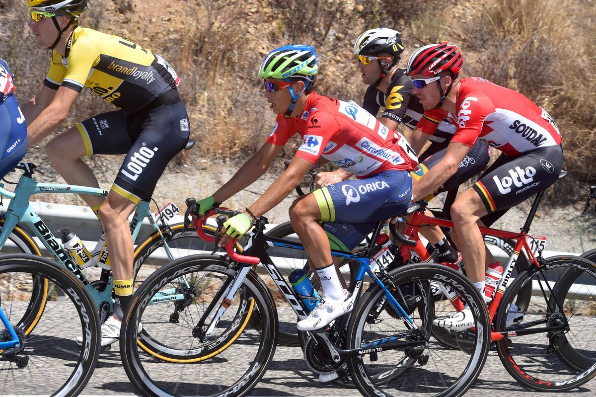 Vuelta leader Esteban Chaves (Orica-GreenEdge)