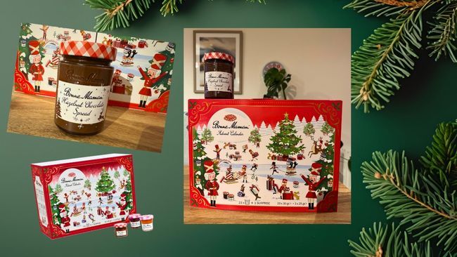 Three images of the Bonne Maman Advent Calendar pictured during testing