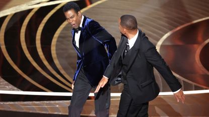 Will Smith hitting Chris Rock at the 2022 Oscars