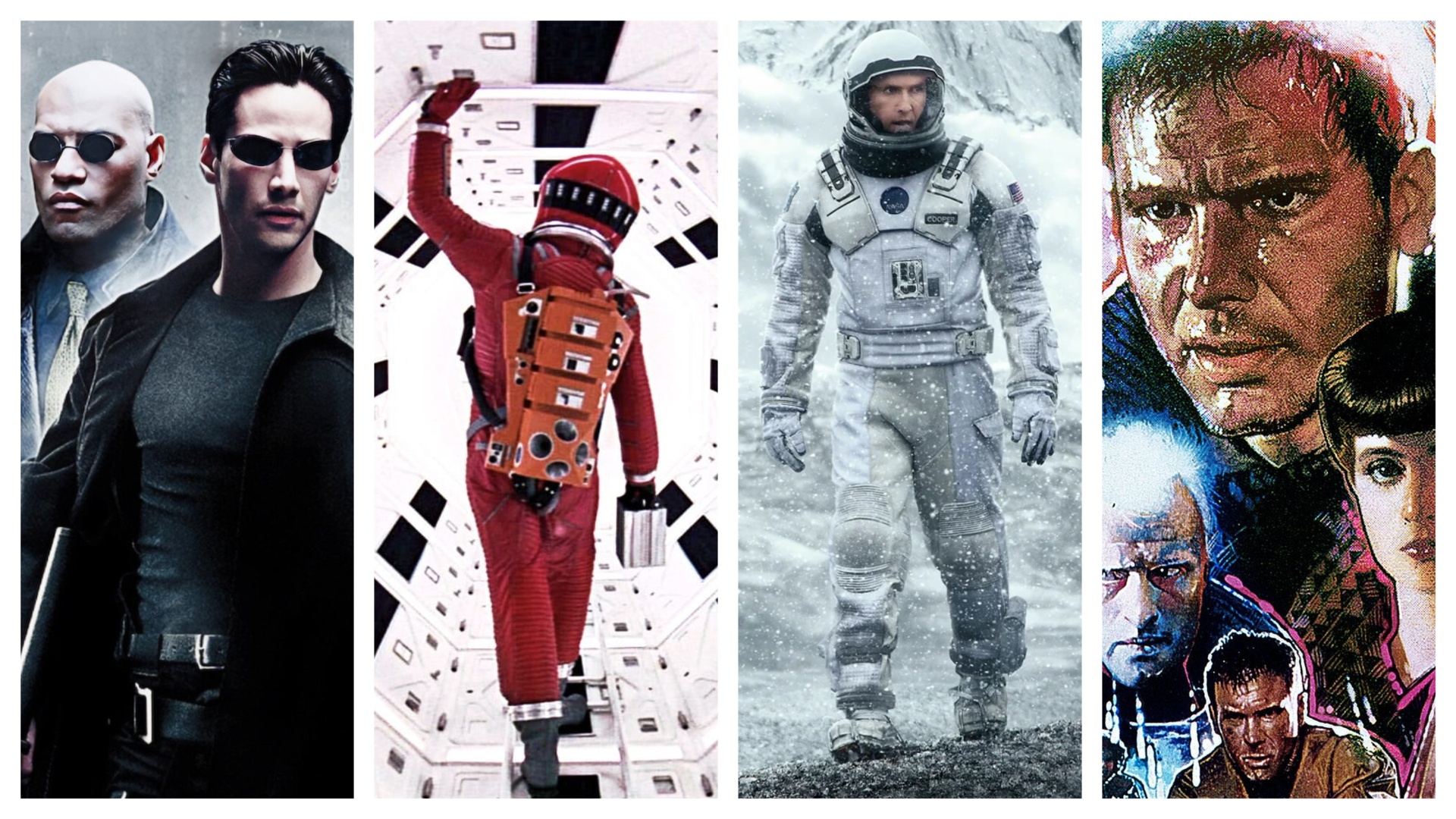 A selection of stills from Sci-fi movies