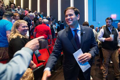 Marco Rubio campaigning in Iowa.