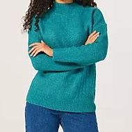 QVC Teal Cable Knit Jumper