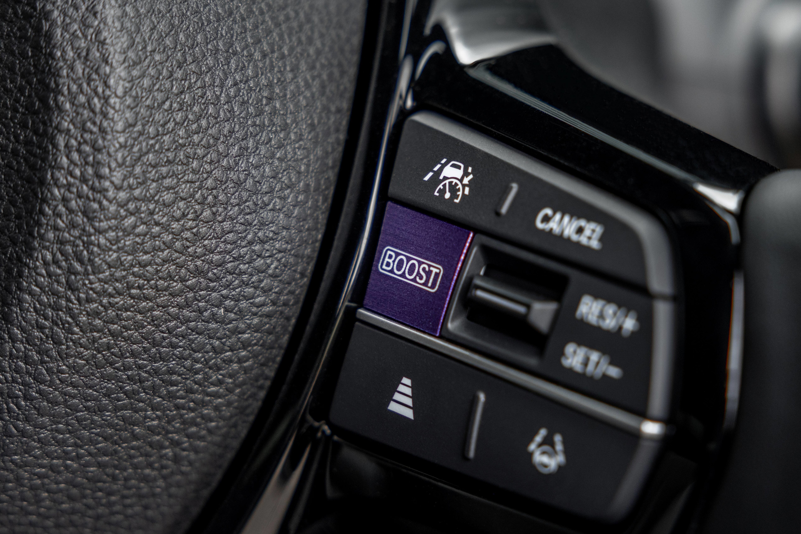 The boost button gives instant added power