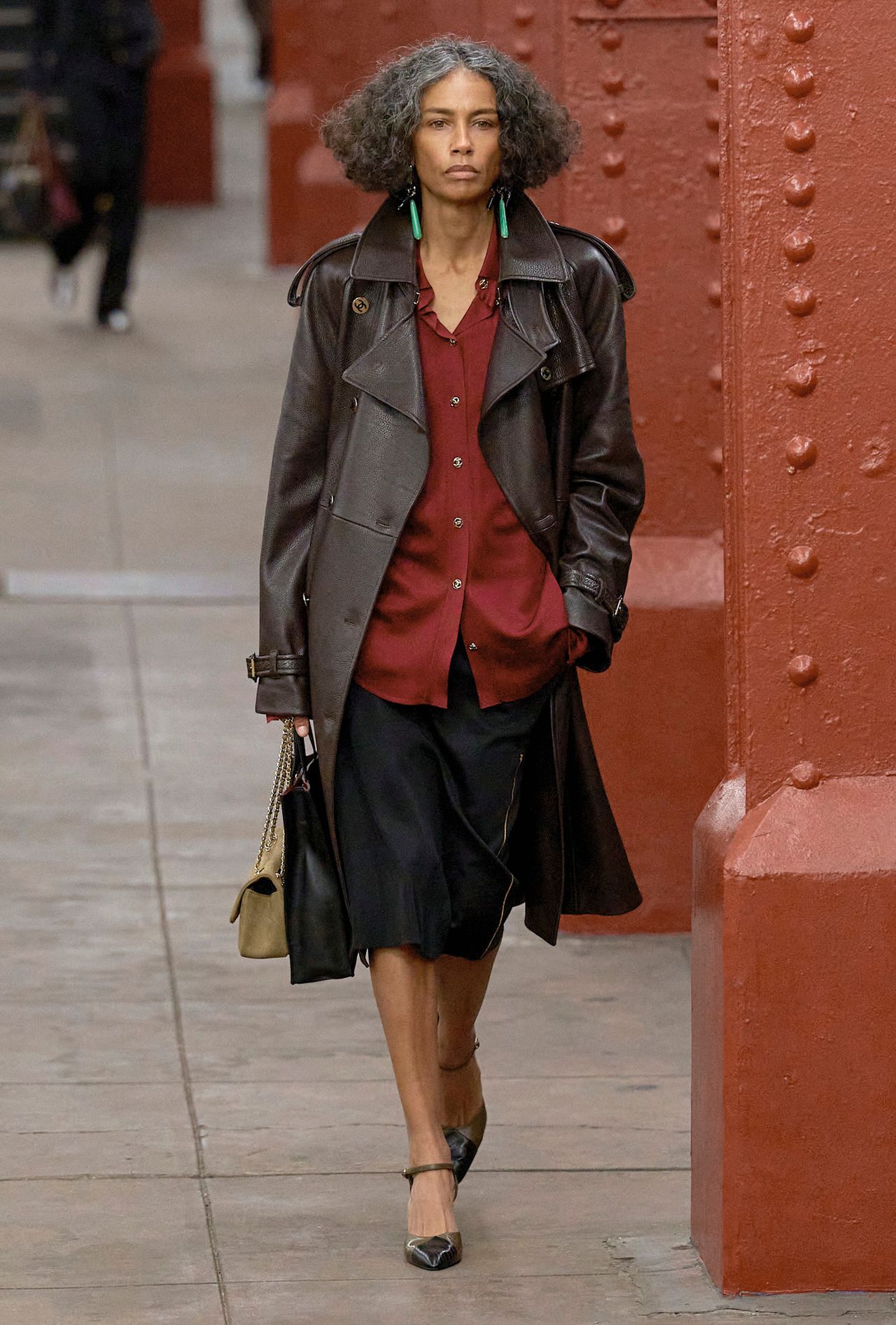 models walk the subway runway for the chanel metiers d'art 2026 show in new york city