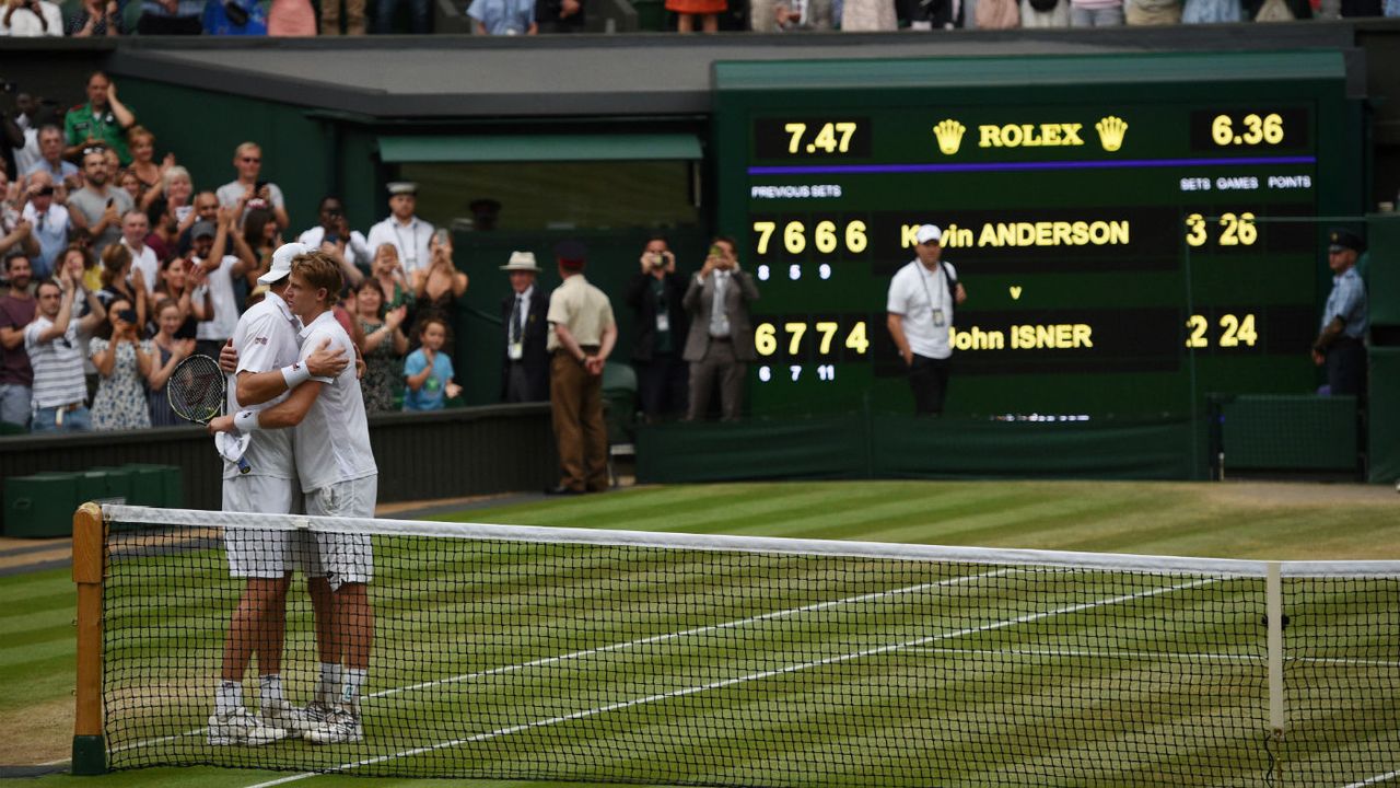 Kevin Anderson beat John Isner in an epic semi-final at the 2018 Wimbledon Championships