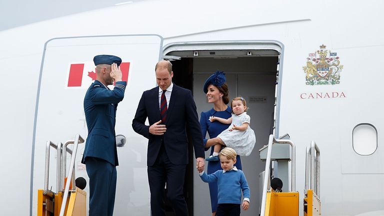 Will and Kate traveling with children