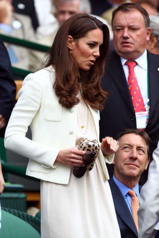 Kate Middleton's loose white Wimbledon dress