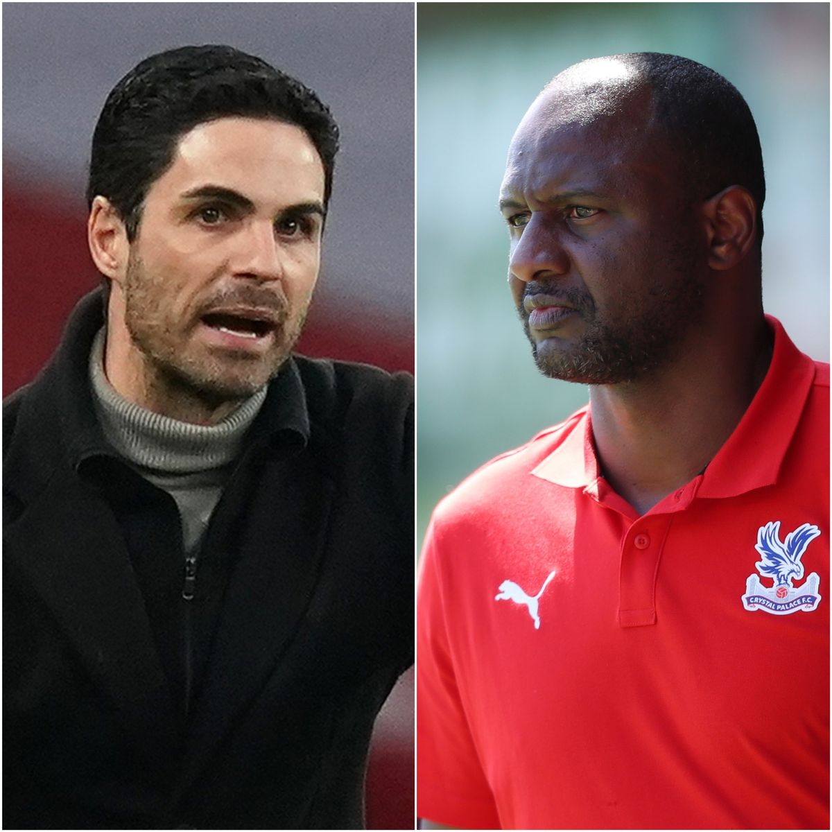 Mikel Arteta (left) and Patrick Vieira