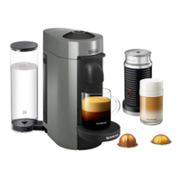 Nespresso Vertuo Plus White Round Top and Aeroccino3 Coffee Machine