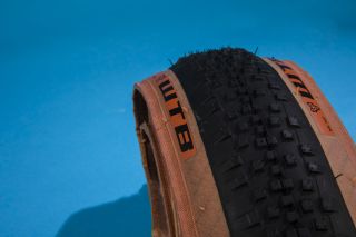 Image shows tread pattern of WTB Resolute gravel bike tire