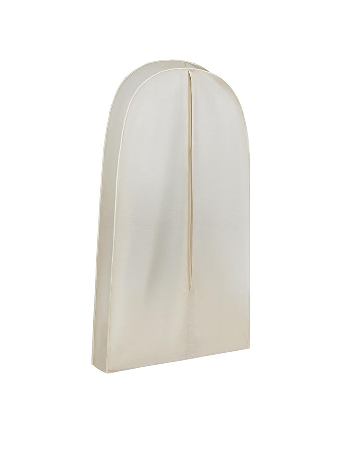 Glicraft 42 Inch Acid Free Cotton Muslin Suit Garment Bag Long Dress Suit Storage Box Closet Organizer for Suits, Coats, Travel Bag