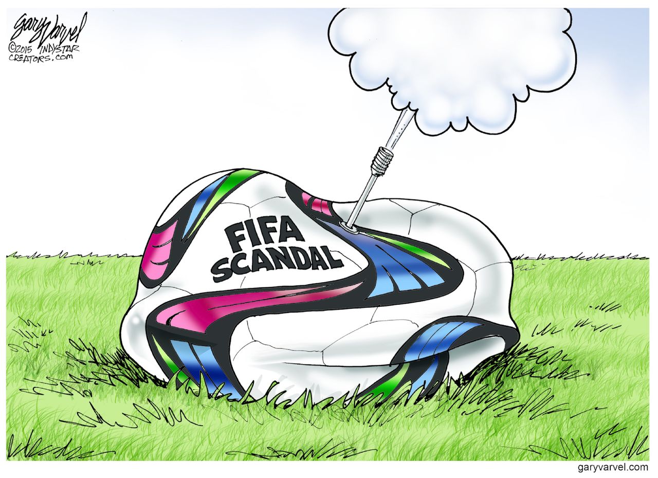 Editorial cartoon FIFA Corruption