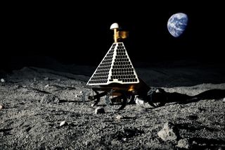 Artist's view of Astrobotic Technology's Google Lunar X Prize Moon Rover