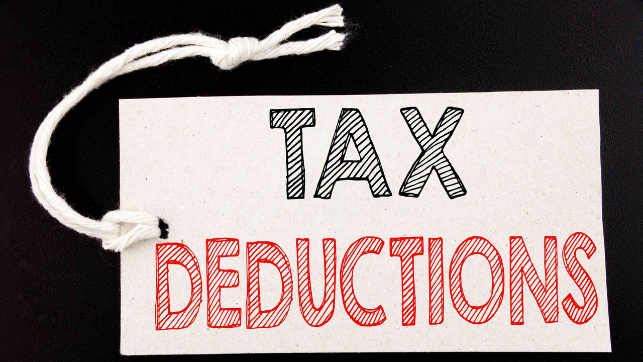 picture of a tag with &amp;quot;tax deductions&amp;quot; written on it