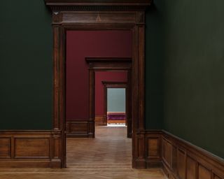 Royal Museum of Fine Arts Antwerp by KAAN Architecten view through galleries