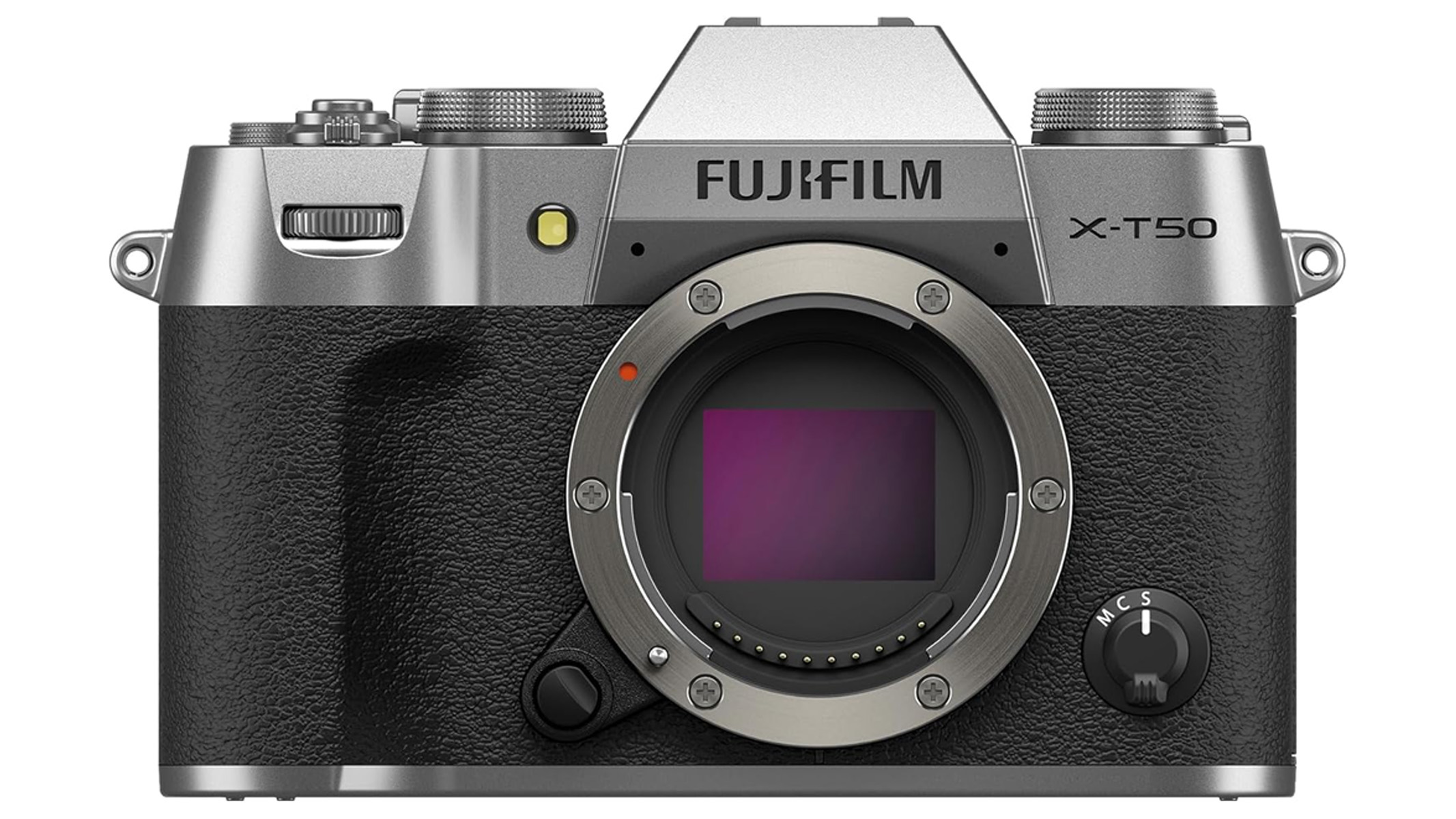 Fuji X-T50 on a white background