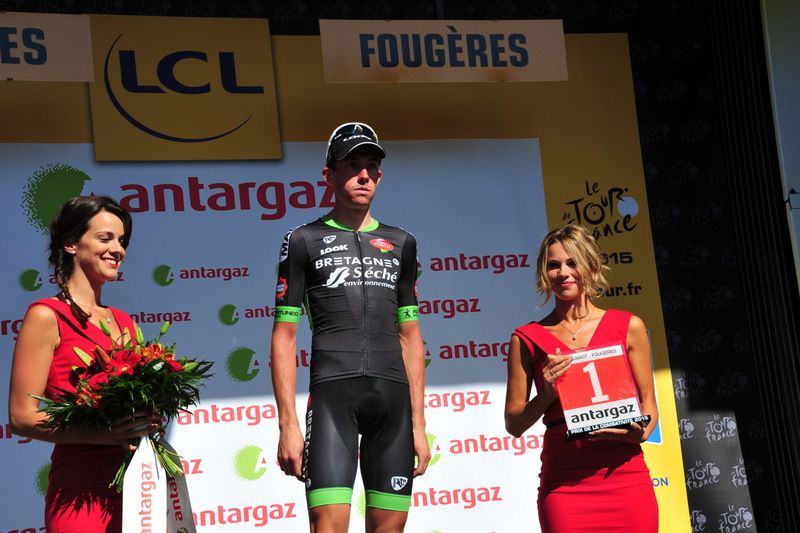 Anthony Delaplace (Bretagne-S&eacute;ch&eacute; Environnement) was the most combative rider today
