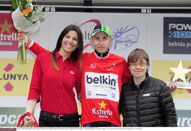 Stef Clement (Belkin) added to his mountain classification lead in stage 6