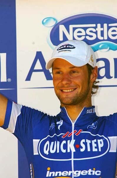A smiling Boonen celebrates his return to Tour de France greatness..