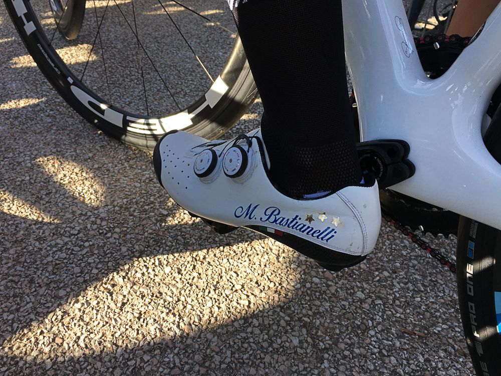 Women&rsquo;s European champion Marta Bastianelli has some special shoes