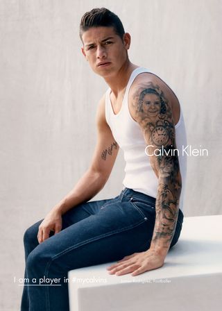 James Rodriguez, Calvin Klein AW16 Ad Campaign