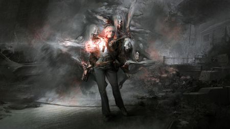 Hollowbody review; a painting of a woman holding a glowing lamp