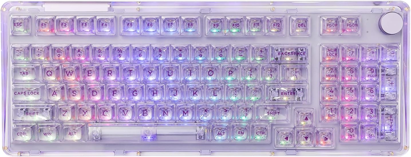The Phantom 98 KiiBoom keyboard in purple. 