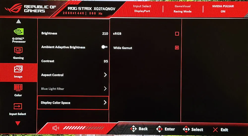 Обзор игрового монитора Asus ROG Strix XG27AQGNV с поддержкой G-Sync Pulsar — изображение 13