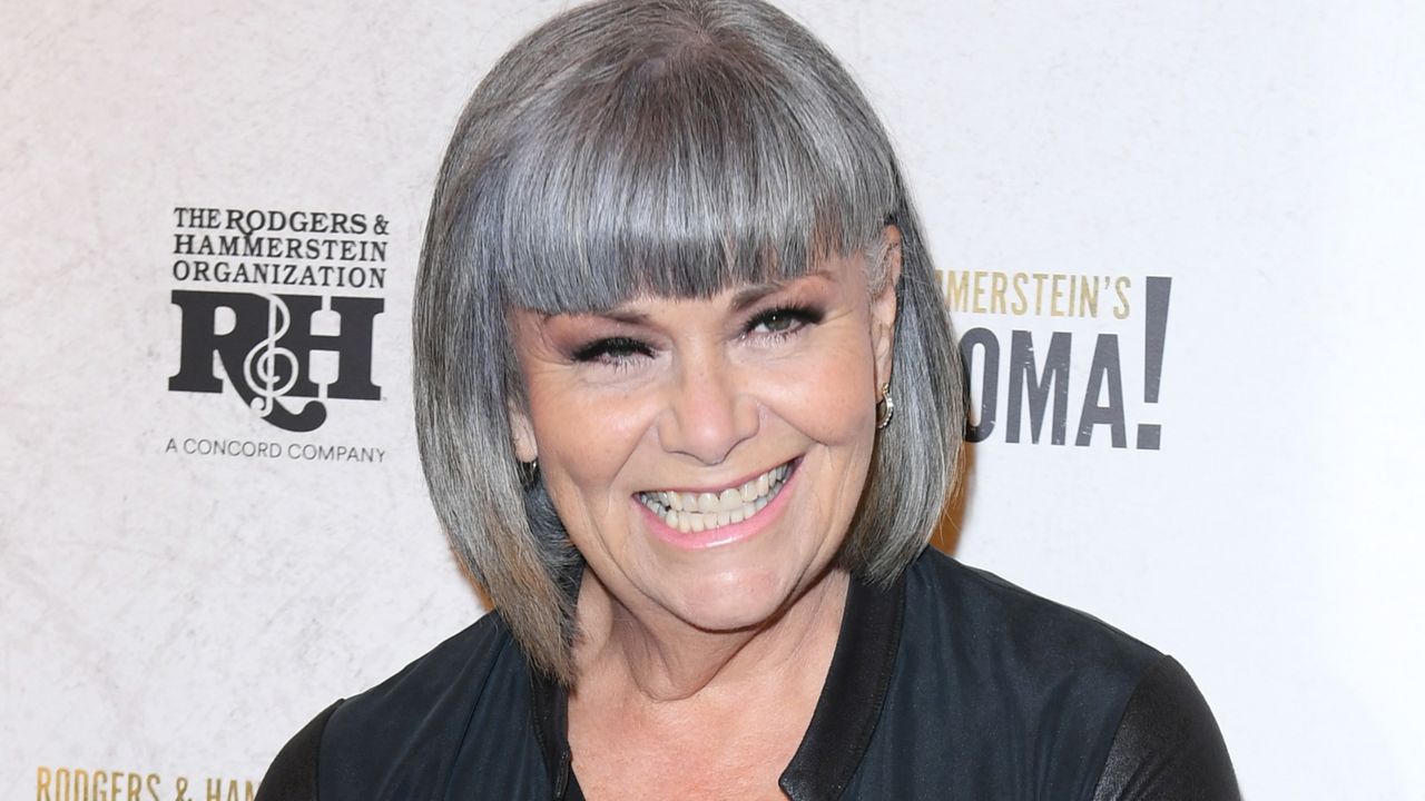 Dawn French attends the &quot;Oklahoma!&quot; West End opening night at the Wyndham&#039;s Theatre on February 28, 2023 in London, England. 