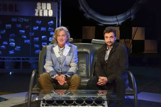 James May and Richard Hammond in the Top Gear studio