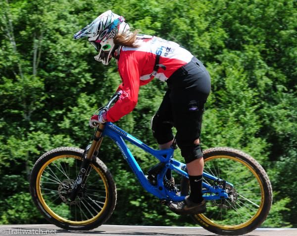 Micala Gatto crossing the flyover