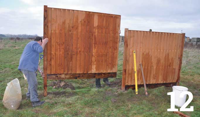 fitting a garden fence