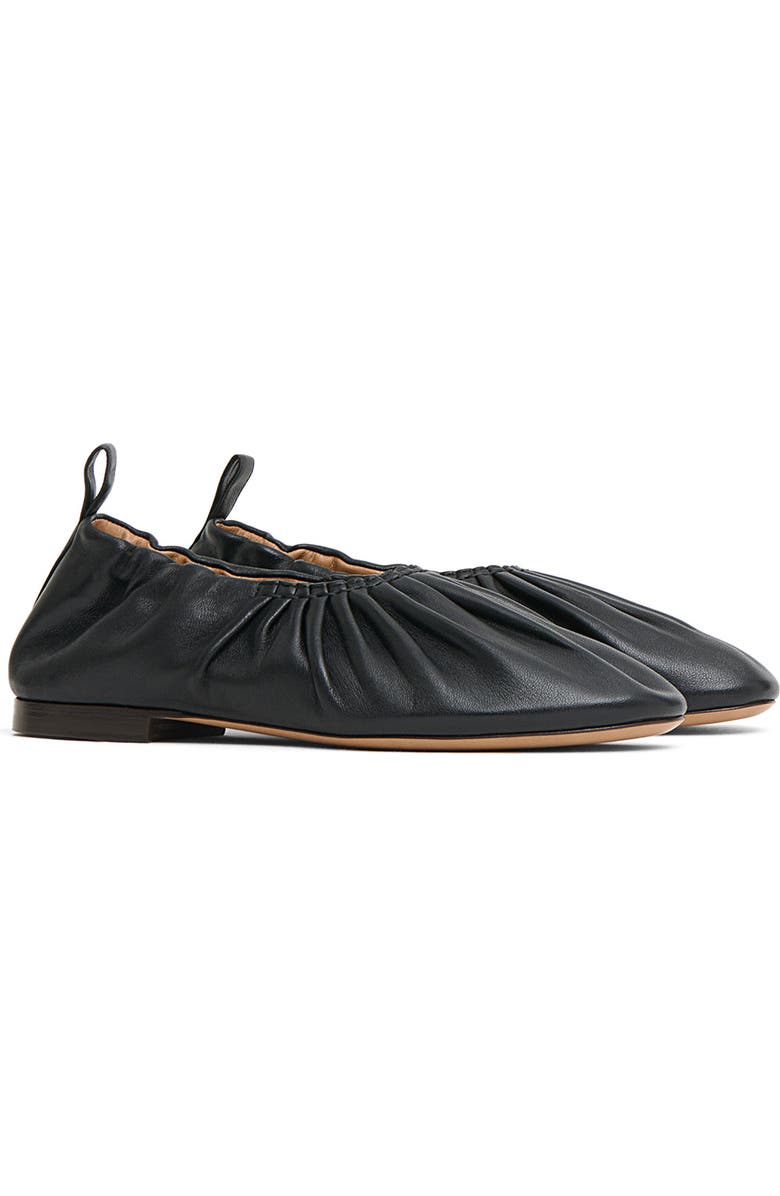Ruched Ballerina Flat