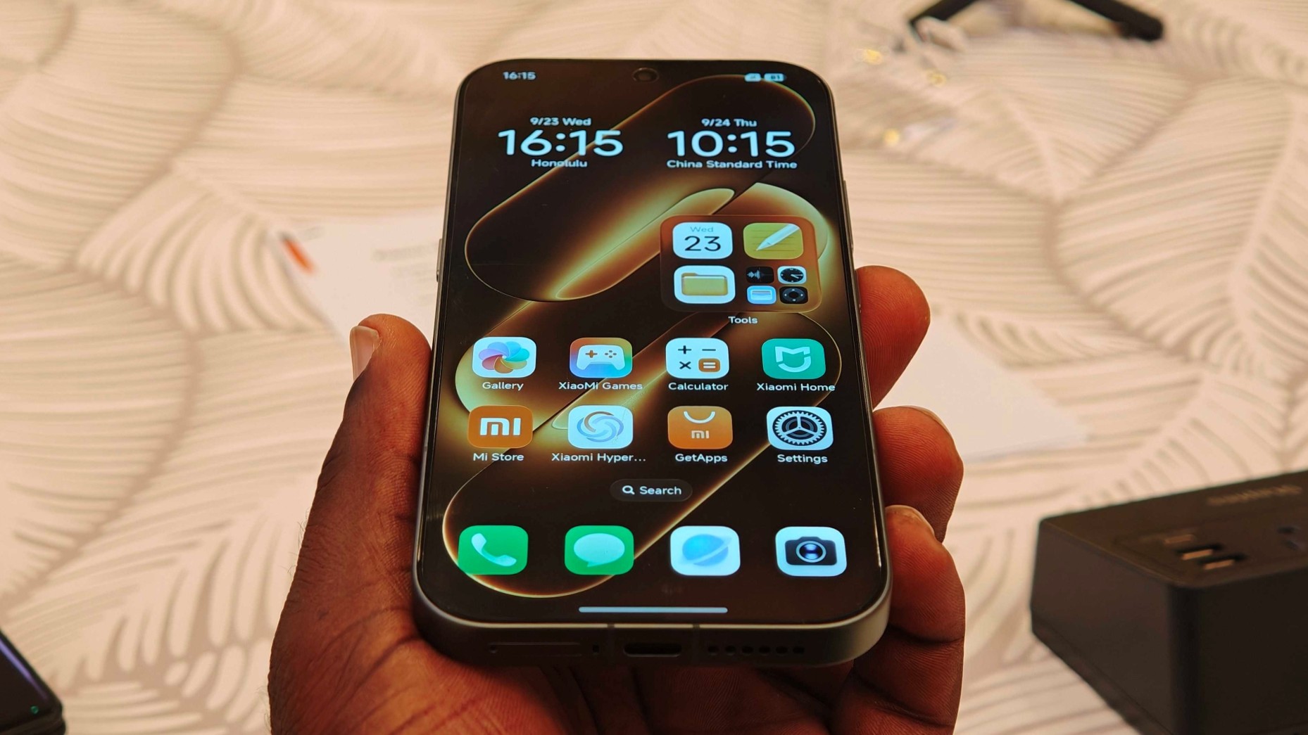 The Xiaomi 18 Pro display