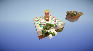 Minecraft Birthday Cake survival custom map