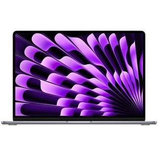 An Apple MacBook Air against a white background