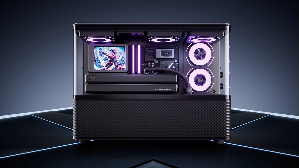 This 'gaming PC' is actually a Bluetooth speaker — replica pumps out the jams with faux dual GPUs, liquid cooling, and RGB
