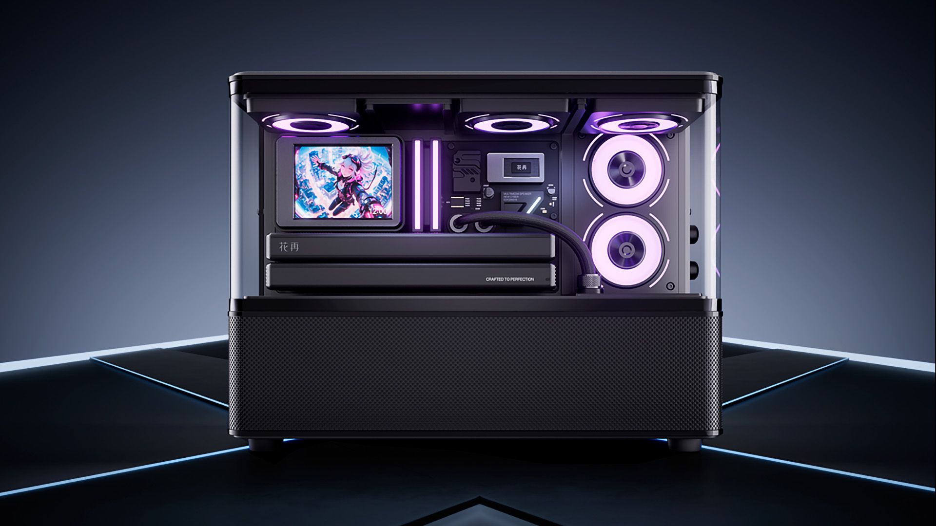 This ‘gaming PC’ is actually a Bluetooth speaker — replica pumps out the jams with faux dual GPUs, liquid cooling, and RGB
