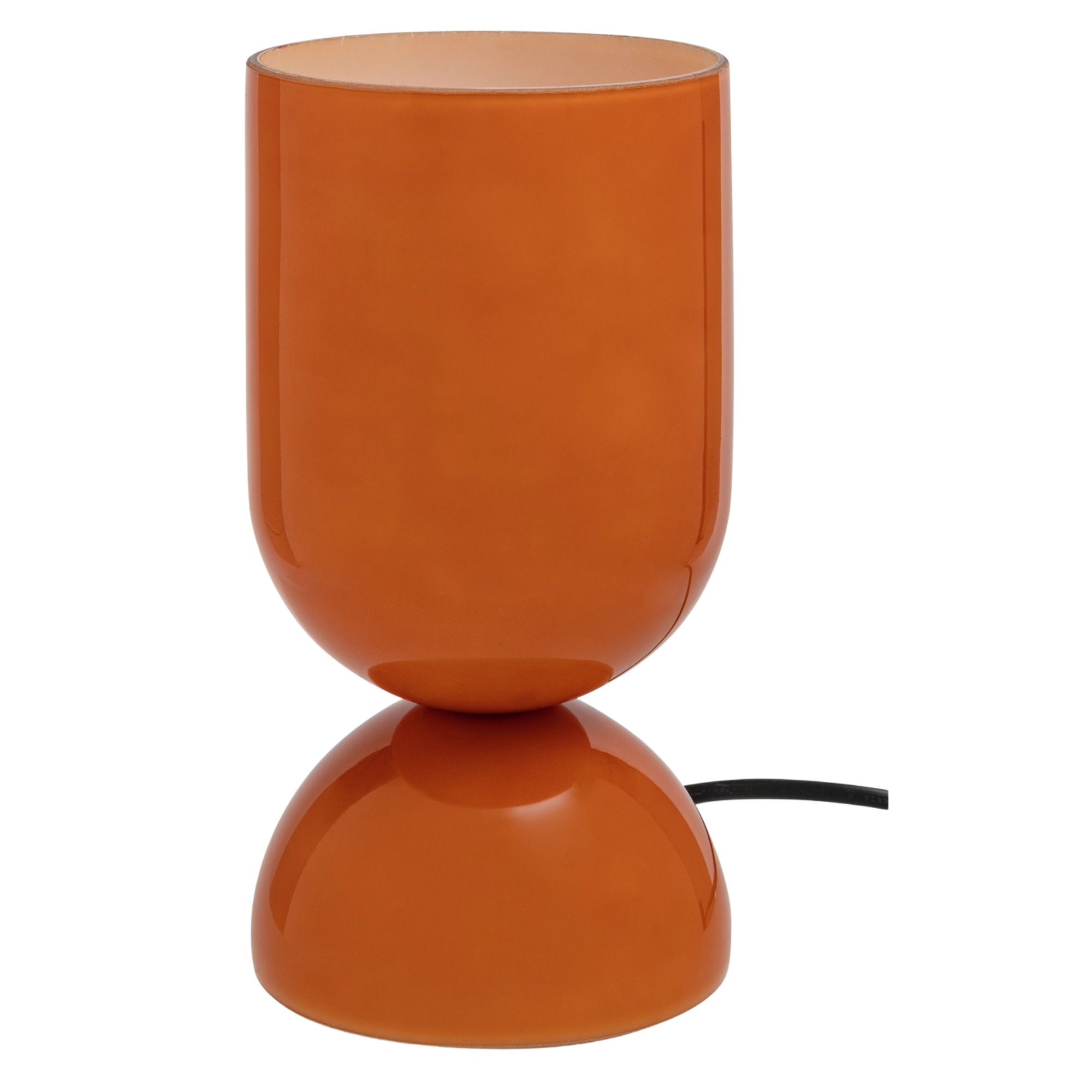 Habitat, Gloss Glass Table Lamp in Orange