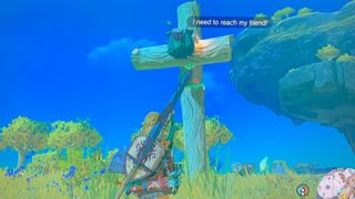 A korok from Zelda on a cross