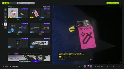 Marathon V00 ZEUS railgun Schema in reward pass