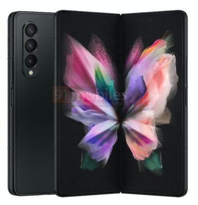 Alleged official renders of Samsung Galaxy Z Fold 3