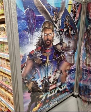 The supposedly leaked poster of Thor Love and Thunder movie.